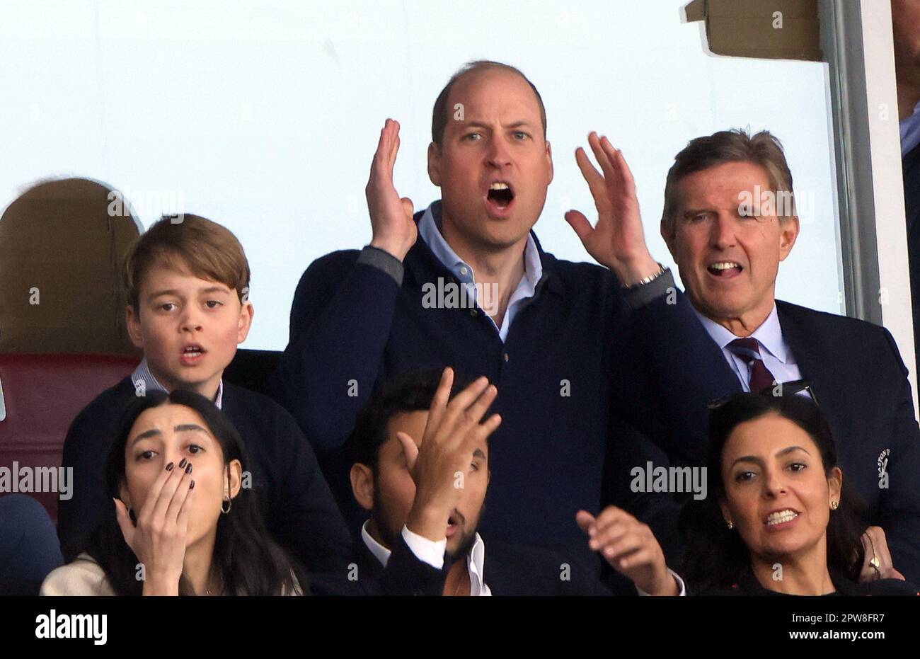 Prince and Prince William The Prince of Wales, at the Aston