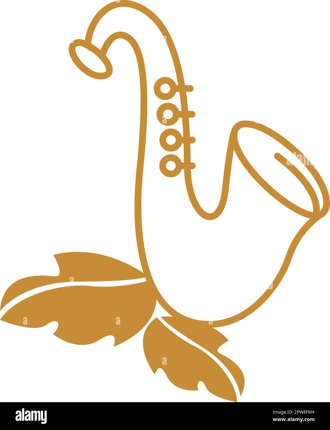 Saxophone logo icon design Stock Vector Image & Art Alamy