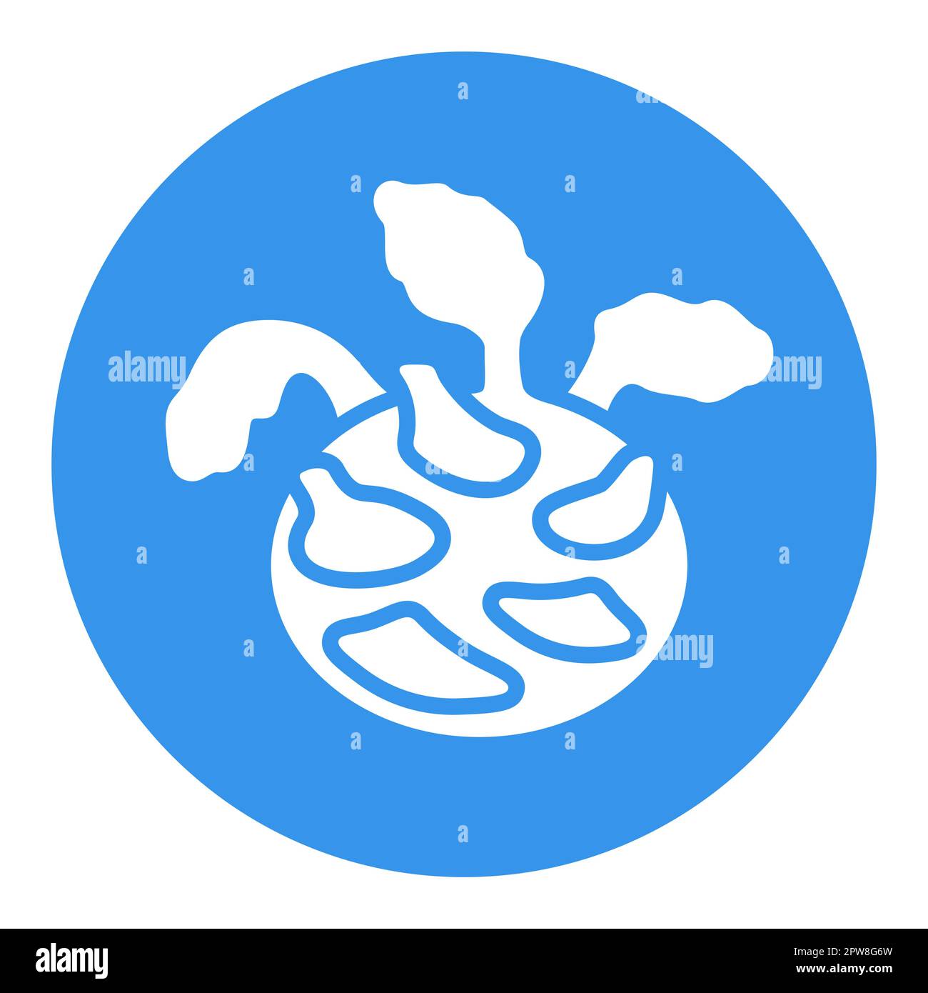 Kohlrabi or German Turnip isolated vector icon Stock Vector