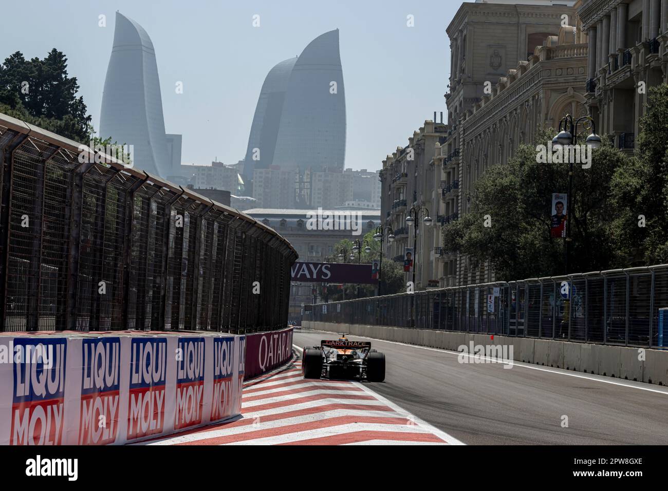 Baku, Azerbaijan, April 28, Oscar Piastri, from Australia competes for McLaren F1. Qualifying