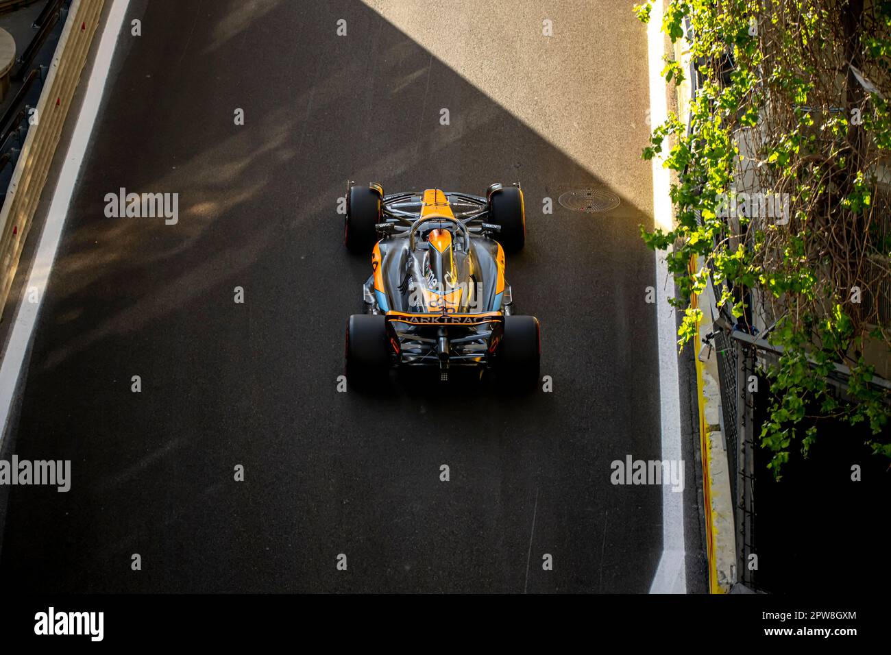 Baku, Azerbaijan, April 28, Oscar Piastri, from Australia competes for