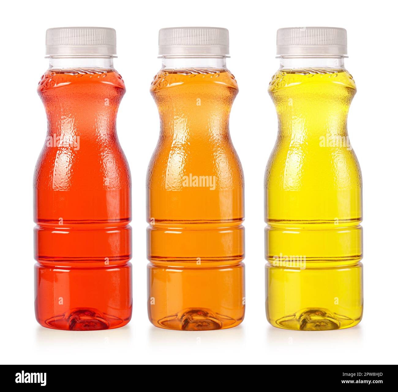 Front view of apple juice plastic bottle isolated on white Stock Photo Alamy