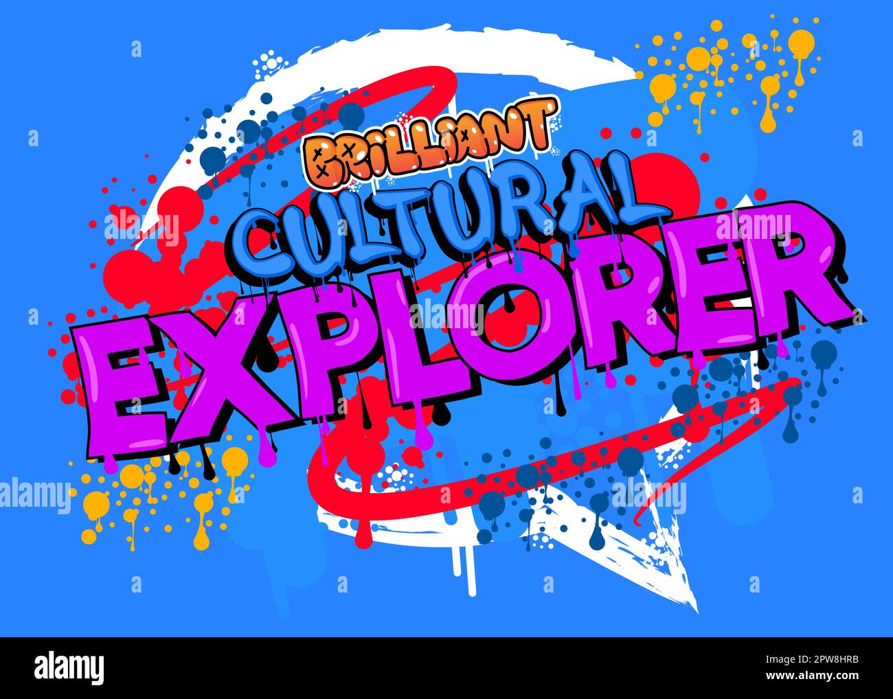 Cultural Explorer. Graffiti tag Stock Vector Image & Art Alamy