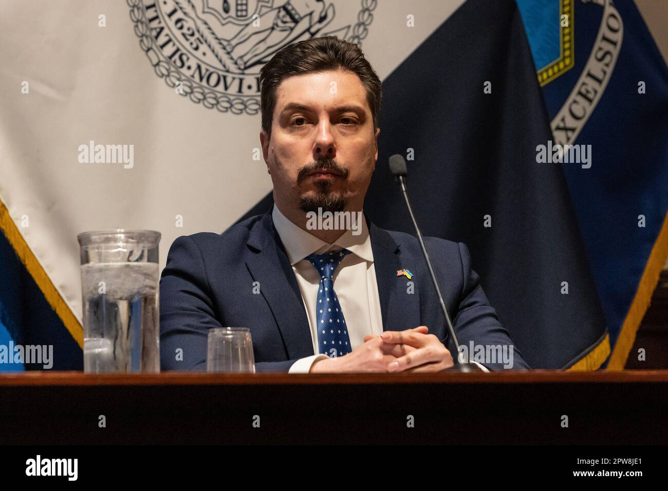 New York, USA. 27th Apr, 2023. Vsevolod Kniaziev, Chief Justice of the