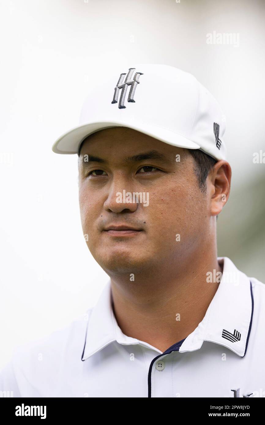 Sihwan Kim of Iron Heads GC seen on the 16th hole during the second