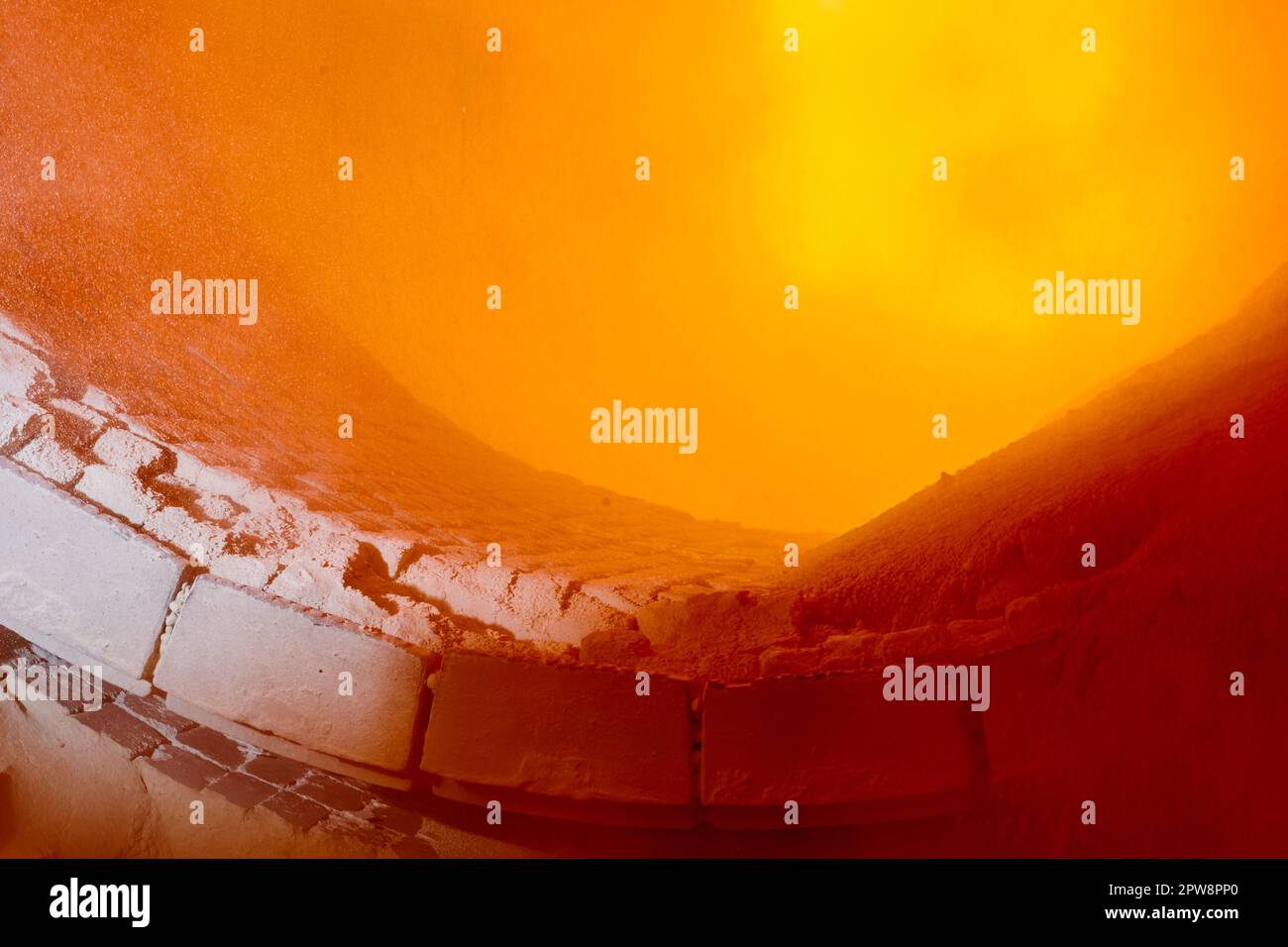 Rotary lime kiln with combustion chamber at silica factory Stock Photo Alamy