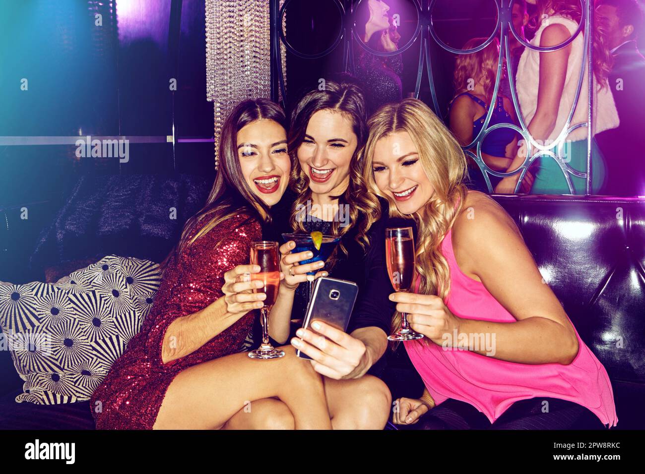 Smartphone Obsession At Night Club Party Stock Photo, Picture and Royalty  Free Image. Image 78105137.