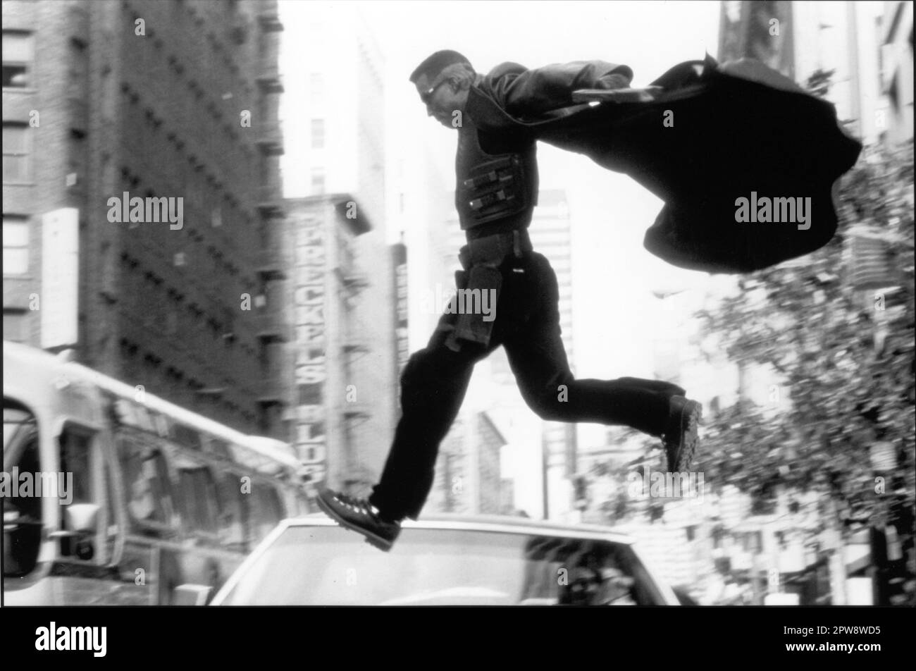 WESLEY SNIPES in BLADE 1998 director STEPHEN NORRINGTON writer David S. Goyer music Mark Isham costume designer Sanja Milkovic Hays Amen Ra Films / Imaginary Forces / Marvel Enterprises / New Line Cinema Stock Photo