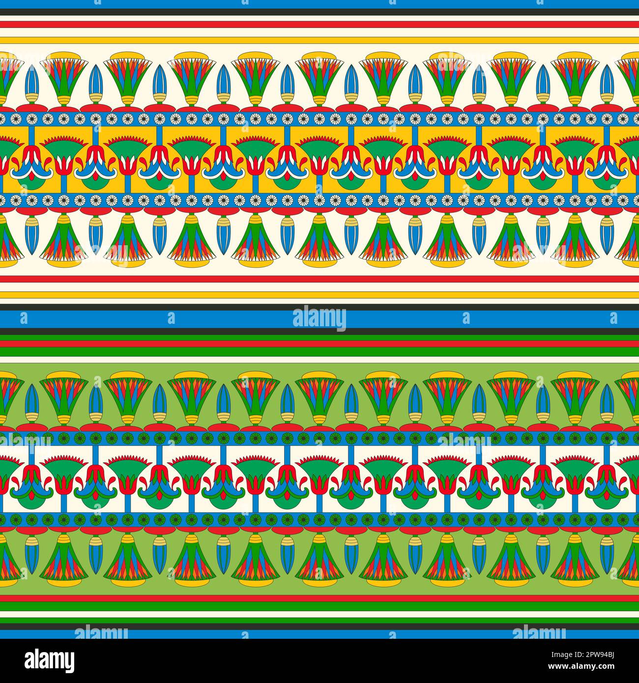 Pharoic Patterns Pharaoh Stock Vector Images - Alamy