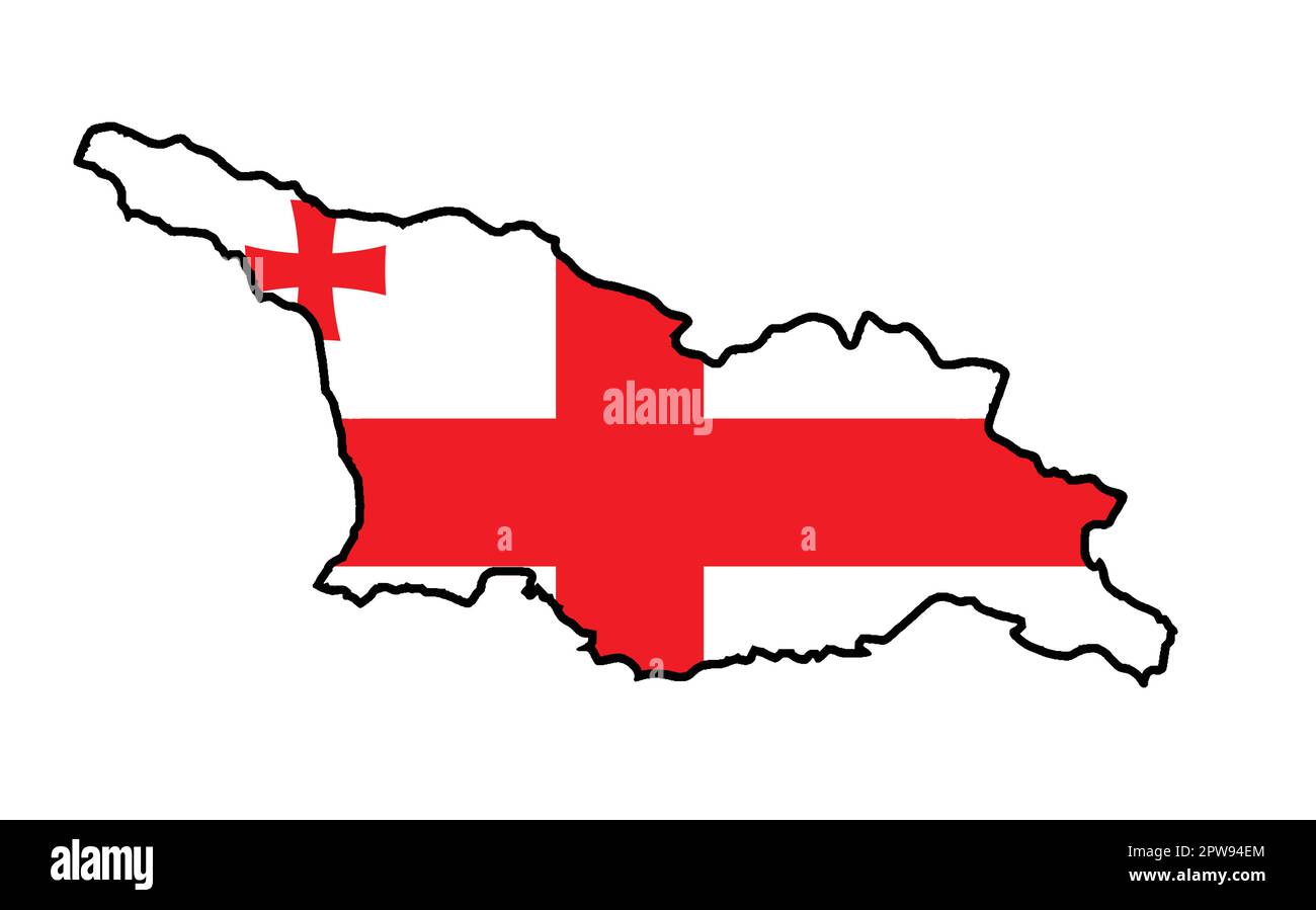 Country Outline Silhouette Flag Map Stock Vector Image & Art