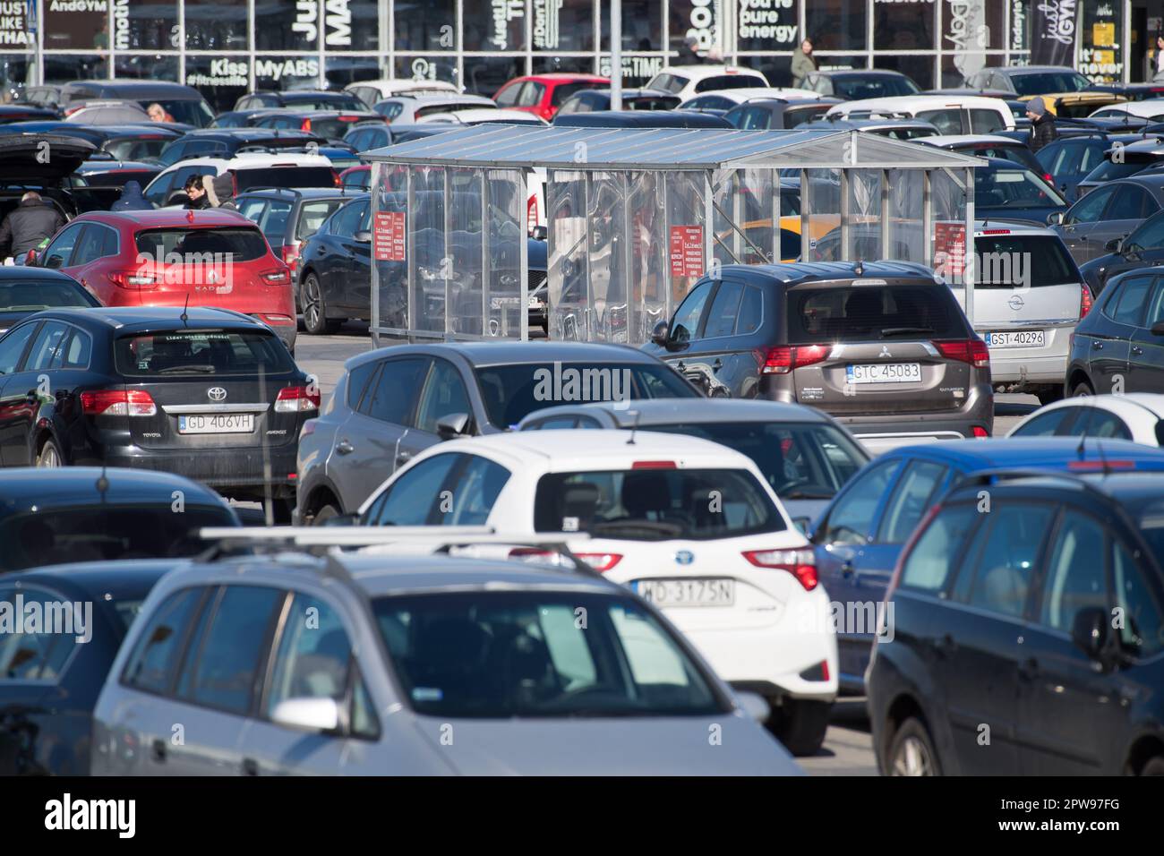 Auchan shopping mall parking lot hi-res stock photography and images ...