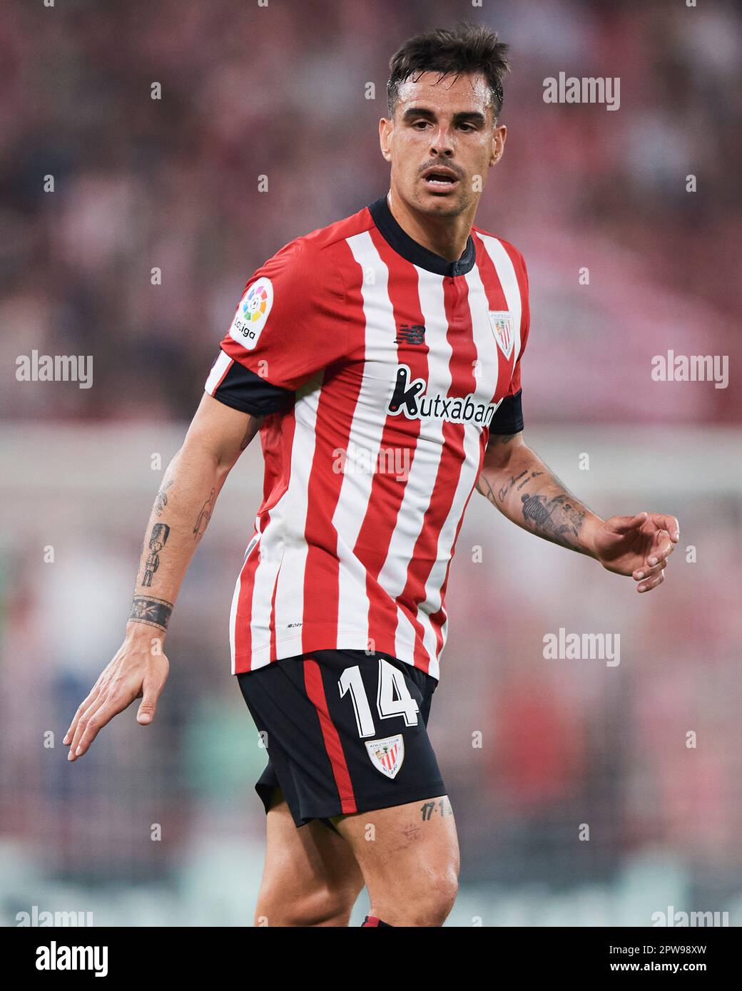 Dani Garcia of Athletic Club during the La Liga match between Athletic Club and Sevilla FC played at San Mames Stadium on April 27 2023 in Bilbao, Spain. (Photo by Cesar Ortiz / PRESSIN) Stock Photo