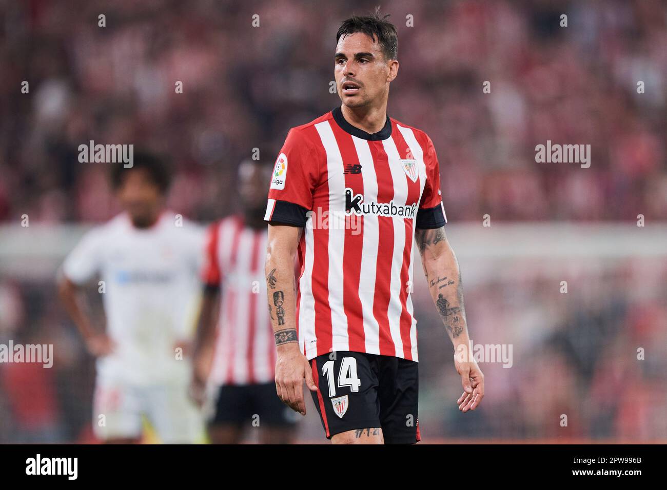 Dani Garcia of Sevilla FC during the La Liga match between Athletic Club and Sevilla FC played at San Mames Stadium on April 27 2023 in Bilbao, Spain. (Photo by Cesar Ortiz / PRESSIN) Stock Photo