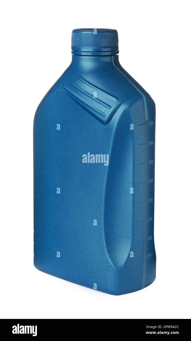 Blank blue container of car product isolated on white Stock Photo Alamy