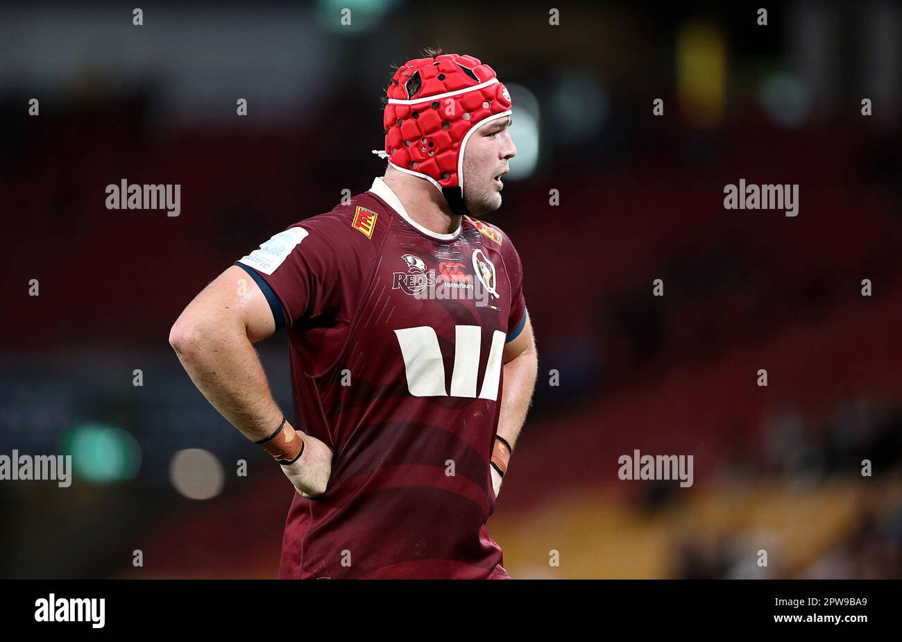 Harry Wilson Qld Rugby Harry Wilson of the Reds looks on during the Super Rugby Pacific Round ...