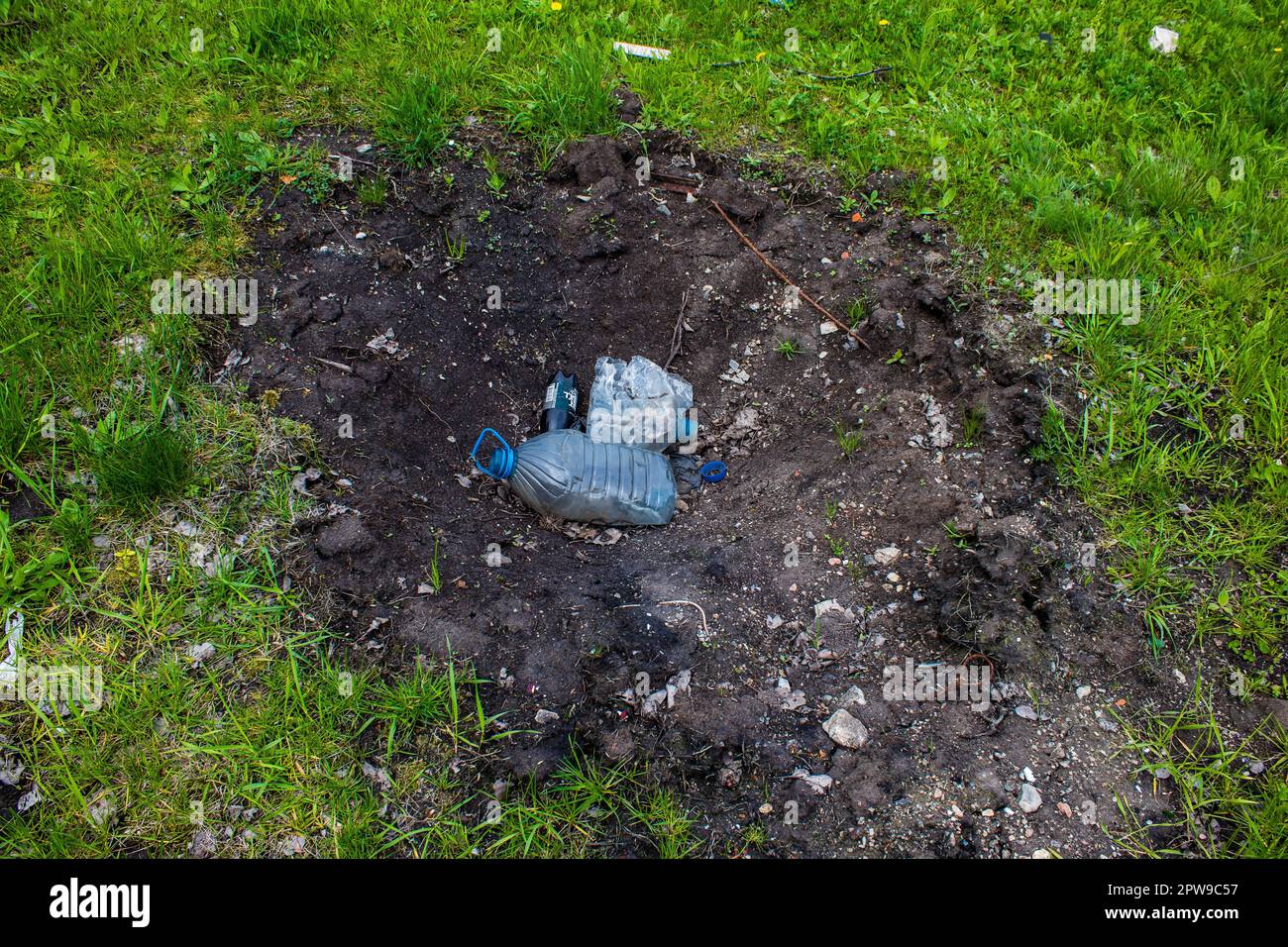 Destroyed building located at Kharkiv front line, Russian army bombs ...