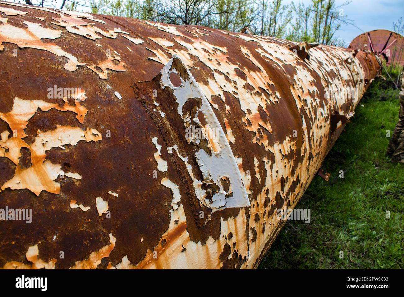 Destroyed building located at Kharkiv front line, Russian army bombs ...
