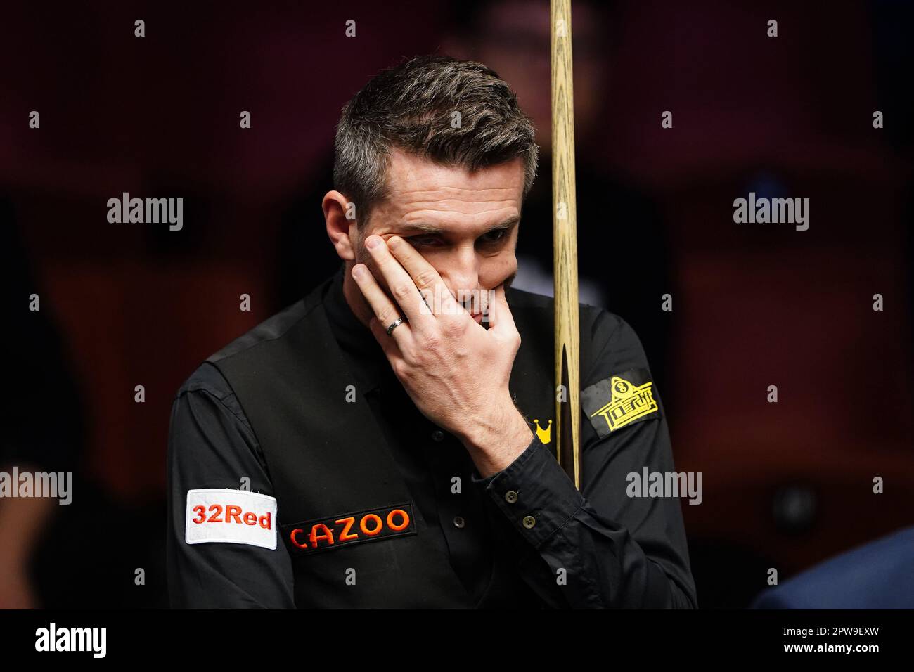 Mark Selby In Action Against Mark Allen (not Pictured) On Day Fifteen ...