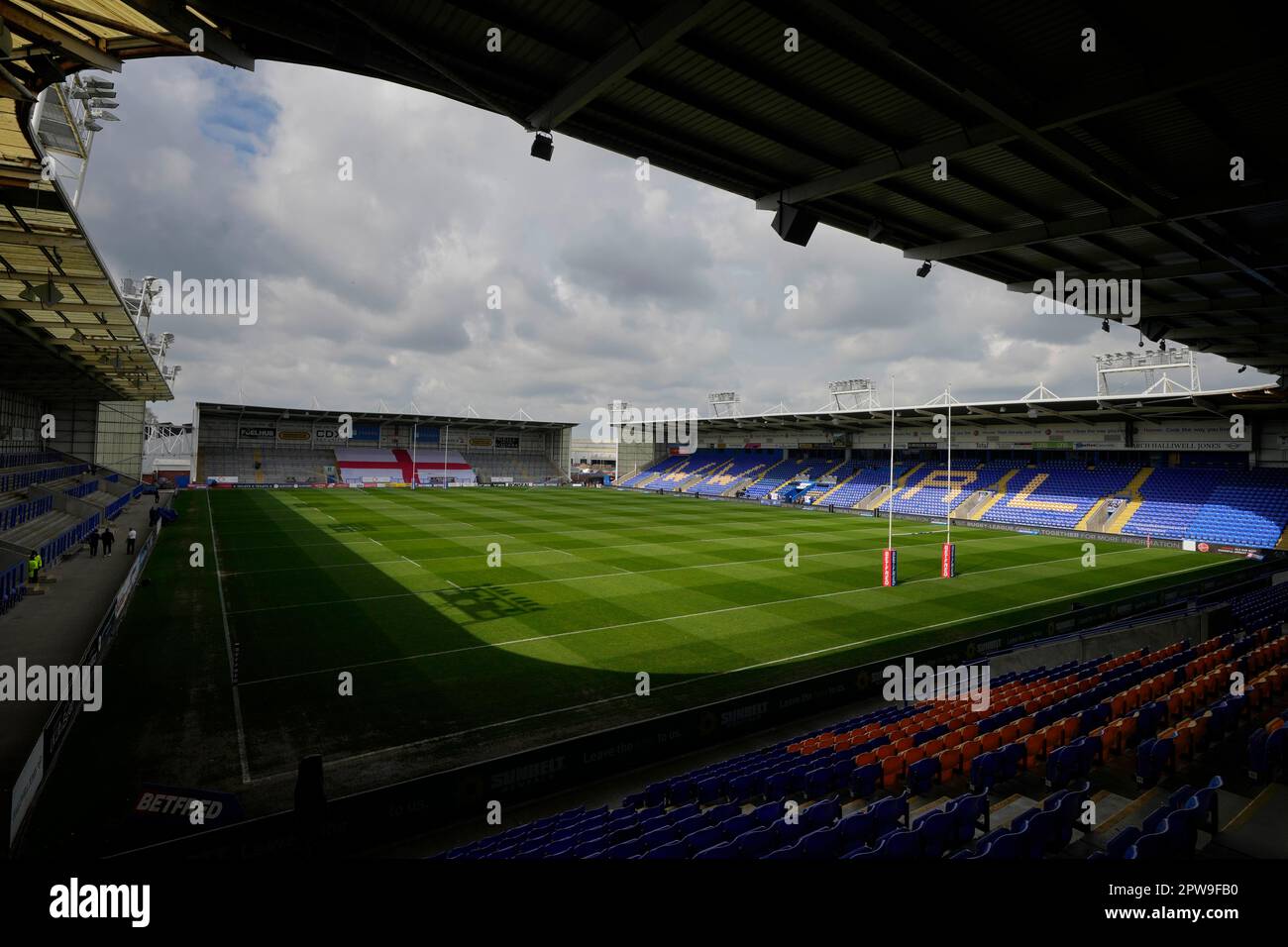 A general view of the Halliwell Jones Stadium before the Mid Season ...