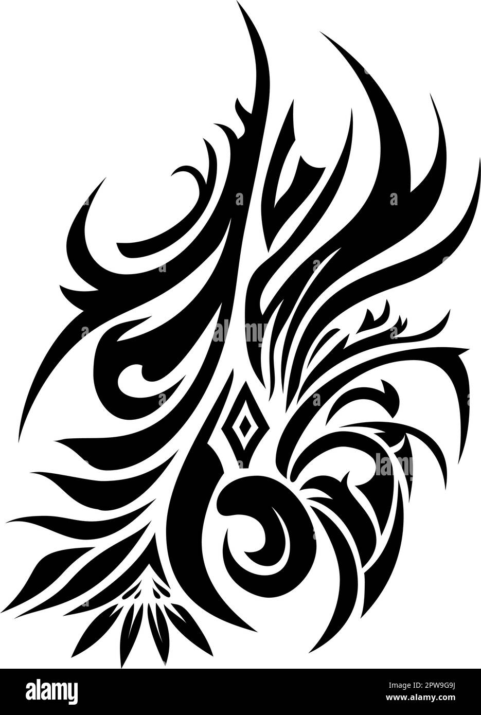 Polynesian style ornament for tribal tattoo design Stock Vector | Adobe  Stock