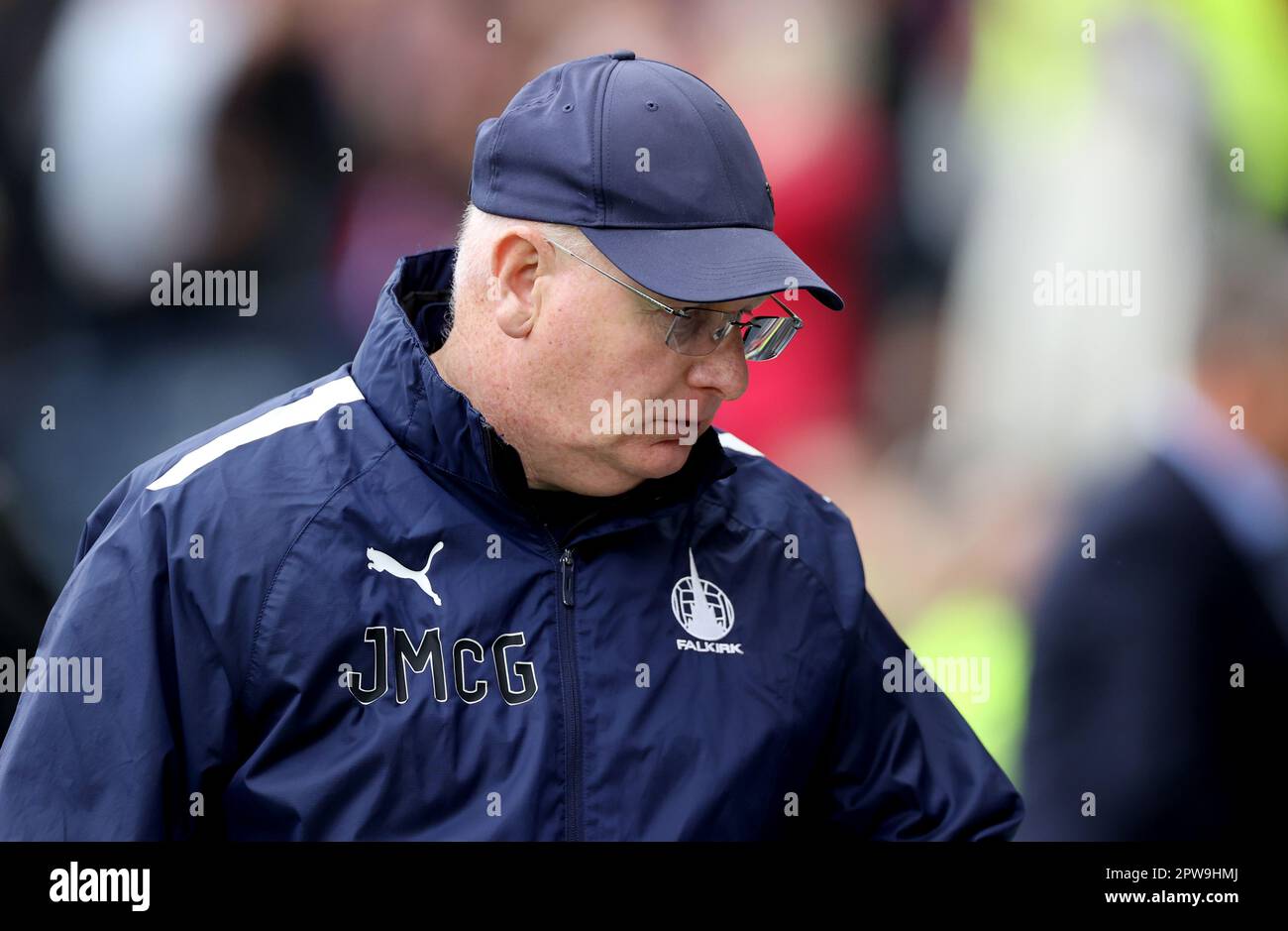 Falkirk manager John McGlynn before the Scottish Cup semifinal match