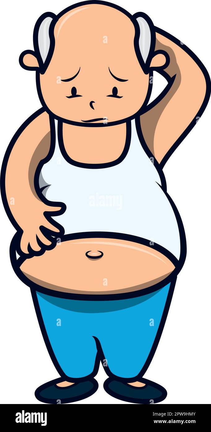 fat tummy cartoon