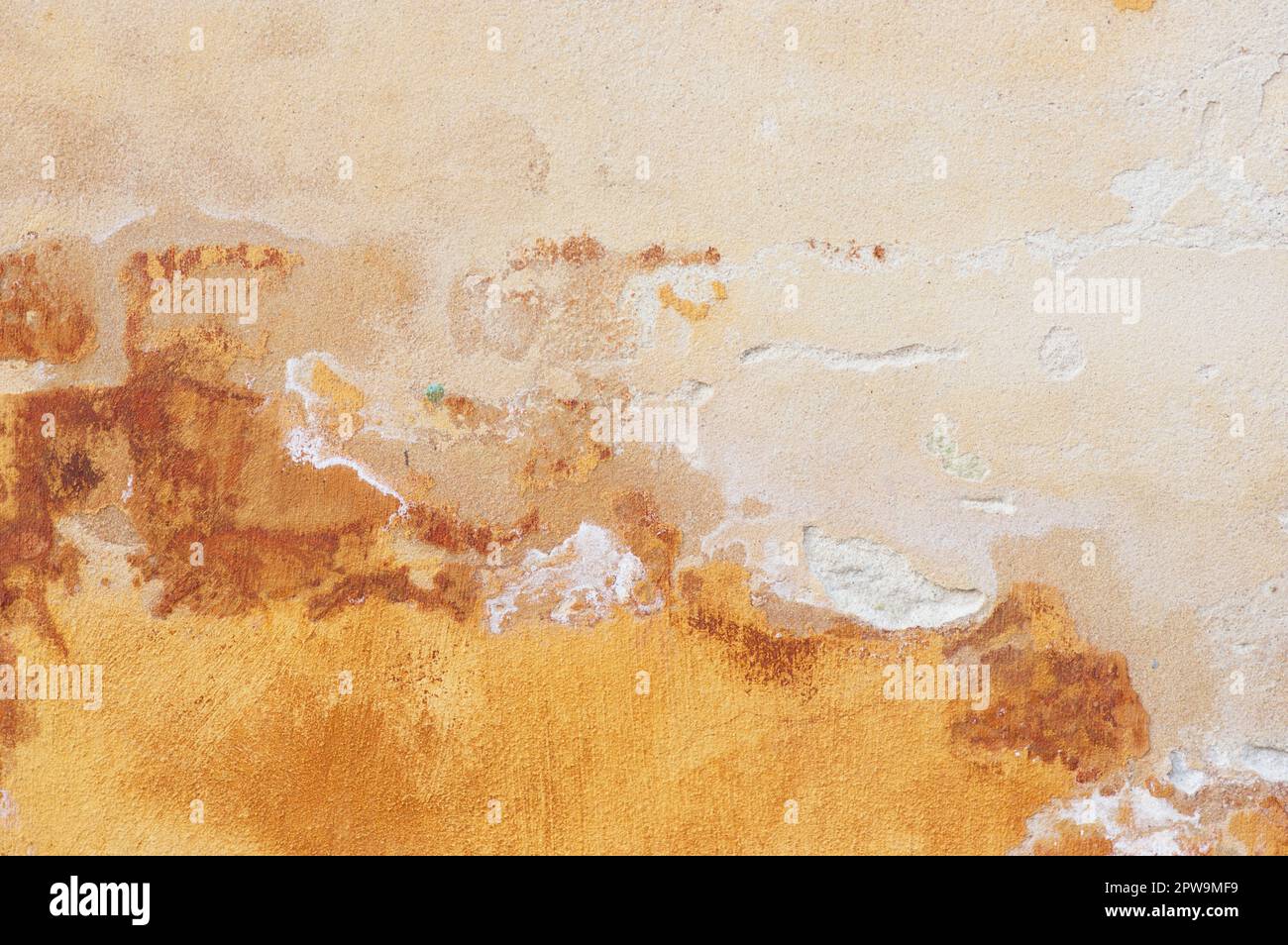 Brown weathered plaster wall pattern background Stock Photo