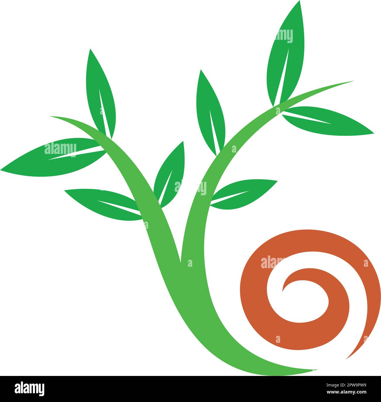 Plant and Lawncare Illustration visualized with Simple Touch Stock Vector