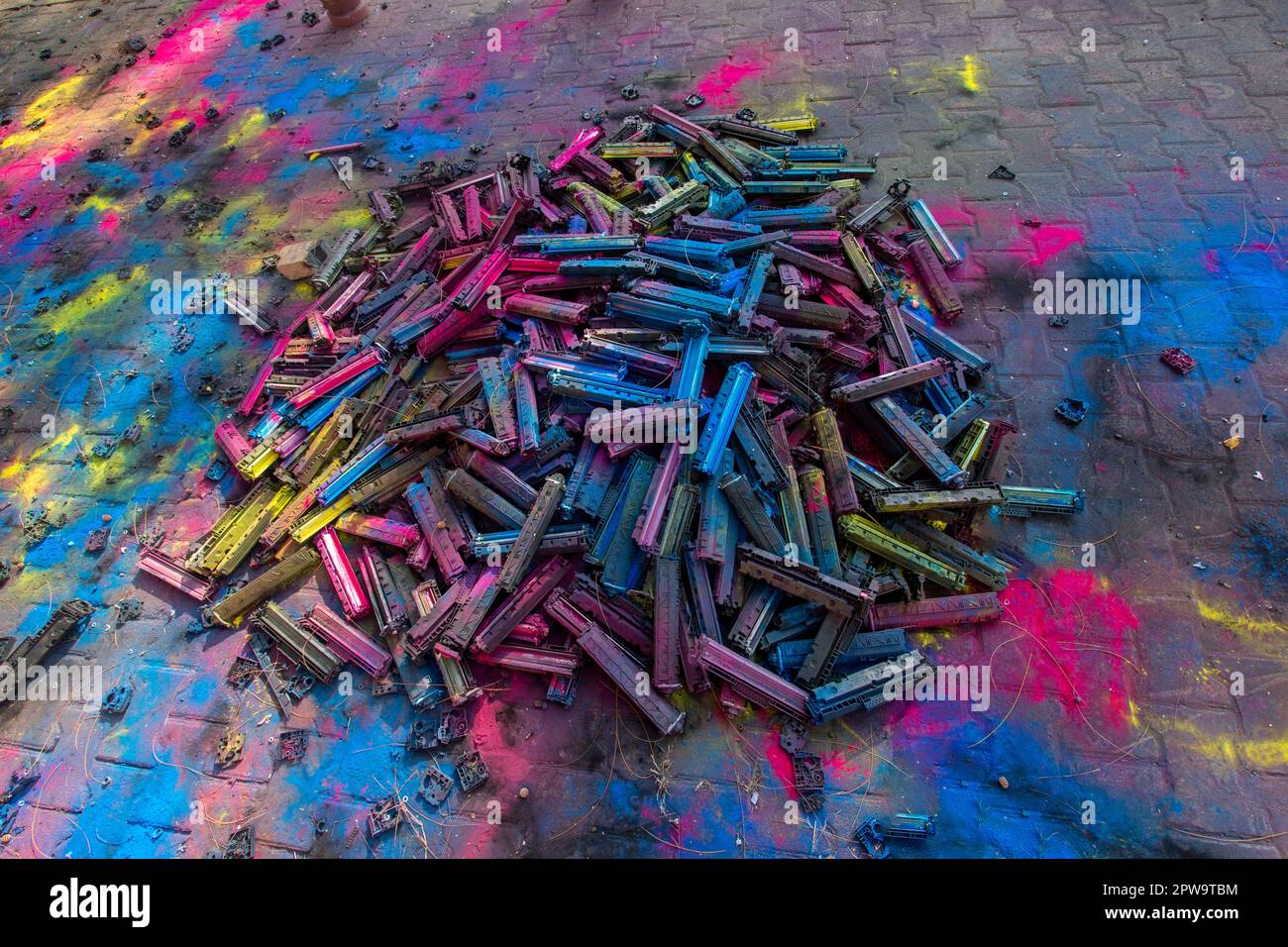 Improper Disposal of LaserJet Cartridges Causes Colorful Environmental