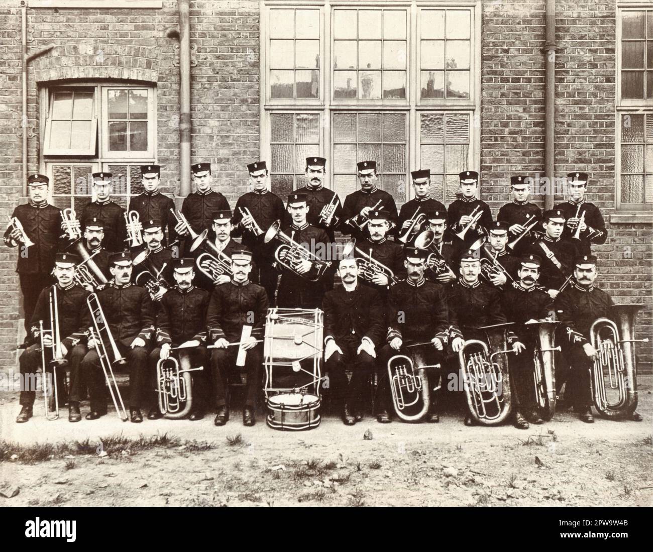 Lambeth, London. Circa.1905. A photograph of the Springfield Hall Brass