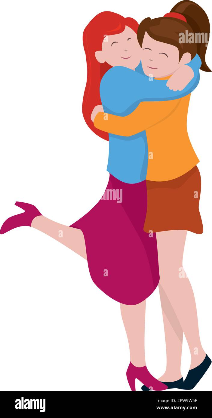 Warm hug Stock Vector Images - Alamy