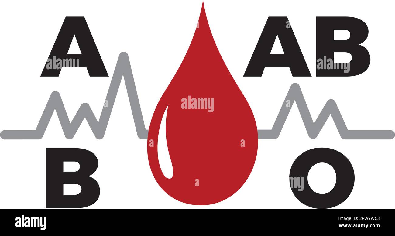 Simple Blood Type and Blood Donor Symbol Stock Vector Image & Art Alamy