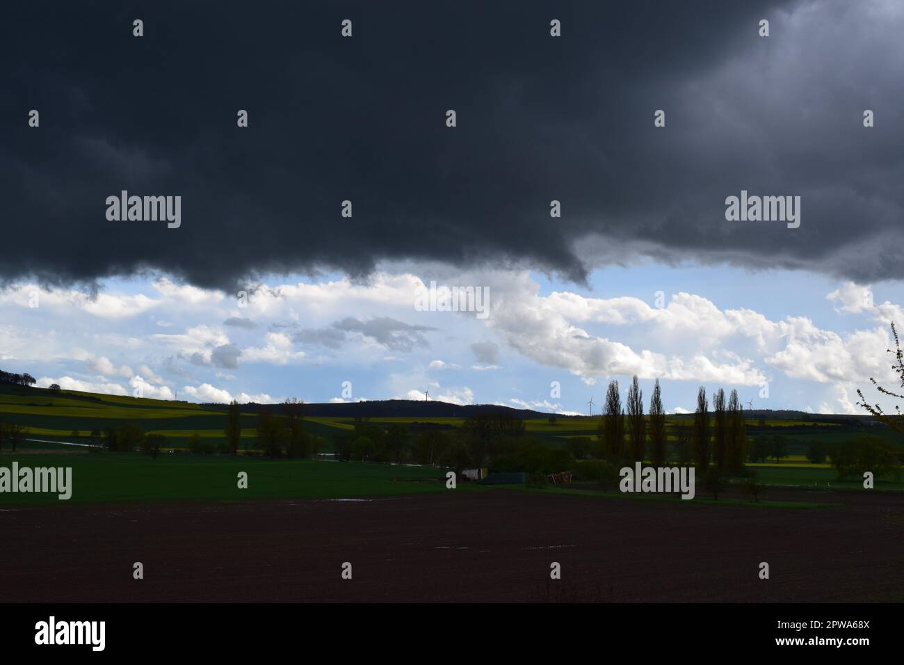 Storm clouds above the Eifel Stock Photo