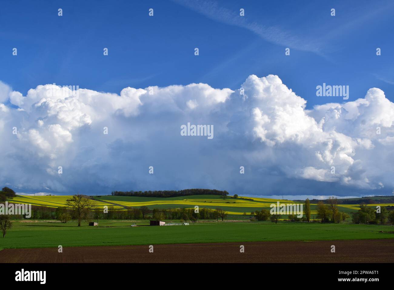 Storm clouds above the Eifel Stock Photo