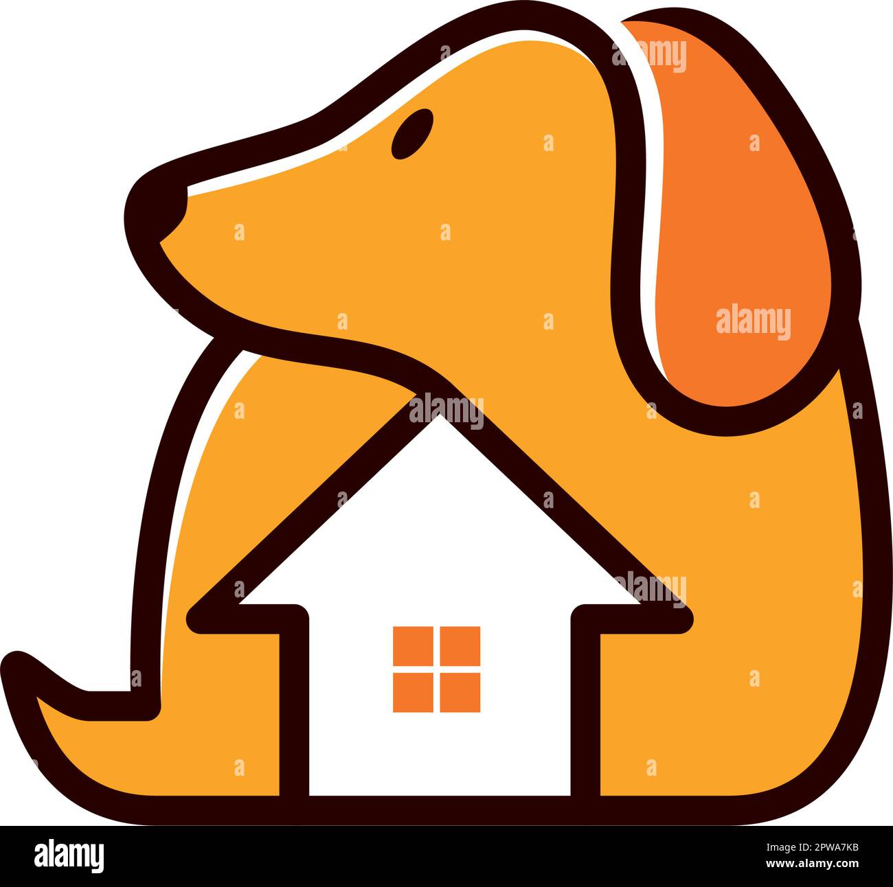 dog-combined-with-house-symbol-and-pet-shop-symbol-stock-vector-image