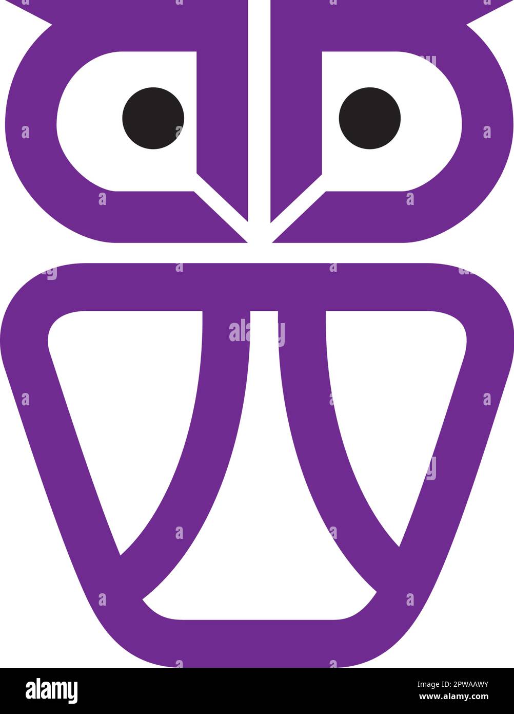 Simple and Creative Owl Symbol Stock Vector Image & Art Alamy