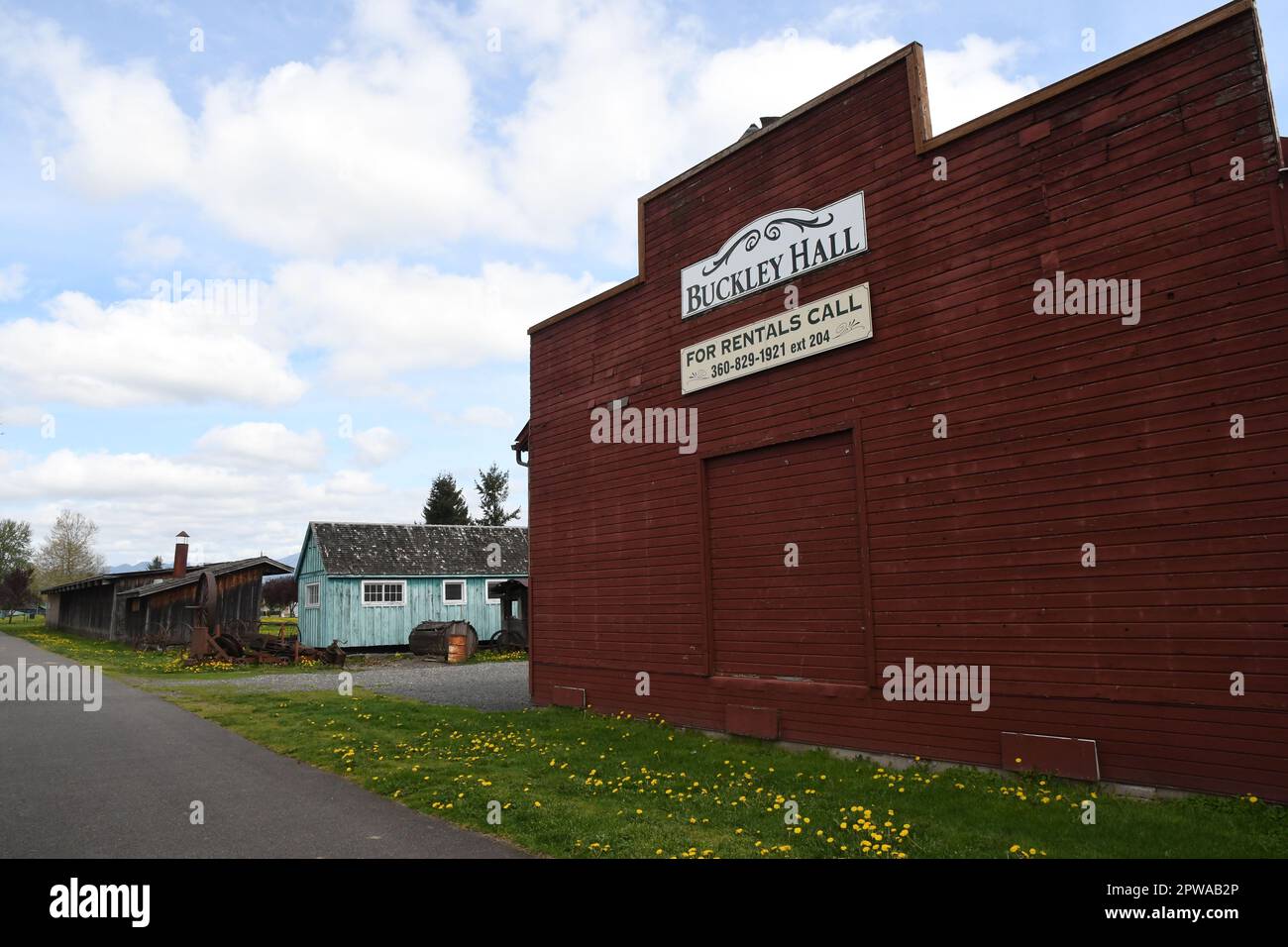 BbUCKELY/WASHINGTON/USA  21.April 2019/ Historical old building and museuem  and  dilvery pot in Buckey city of washington U.S.A .(Photo..Francis Joseph Dean/Dean Pictures) Stock Photo