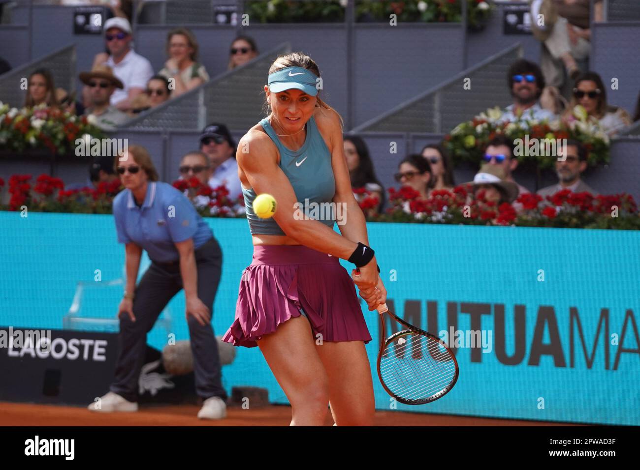 Madrid, Spain. 29th Apr, 2023. Paula Badosa vs Coco Gauff Masters Series Mutua Madrid Open 2023 in Madrid on 29, April 2023. 797/David/Cordon Press Credit: CORDON PRESS/Alamy Live News Stock Photo