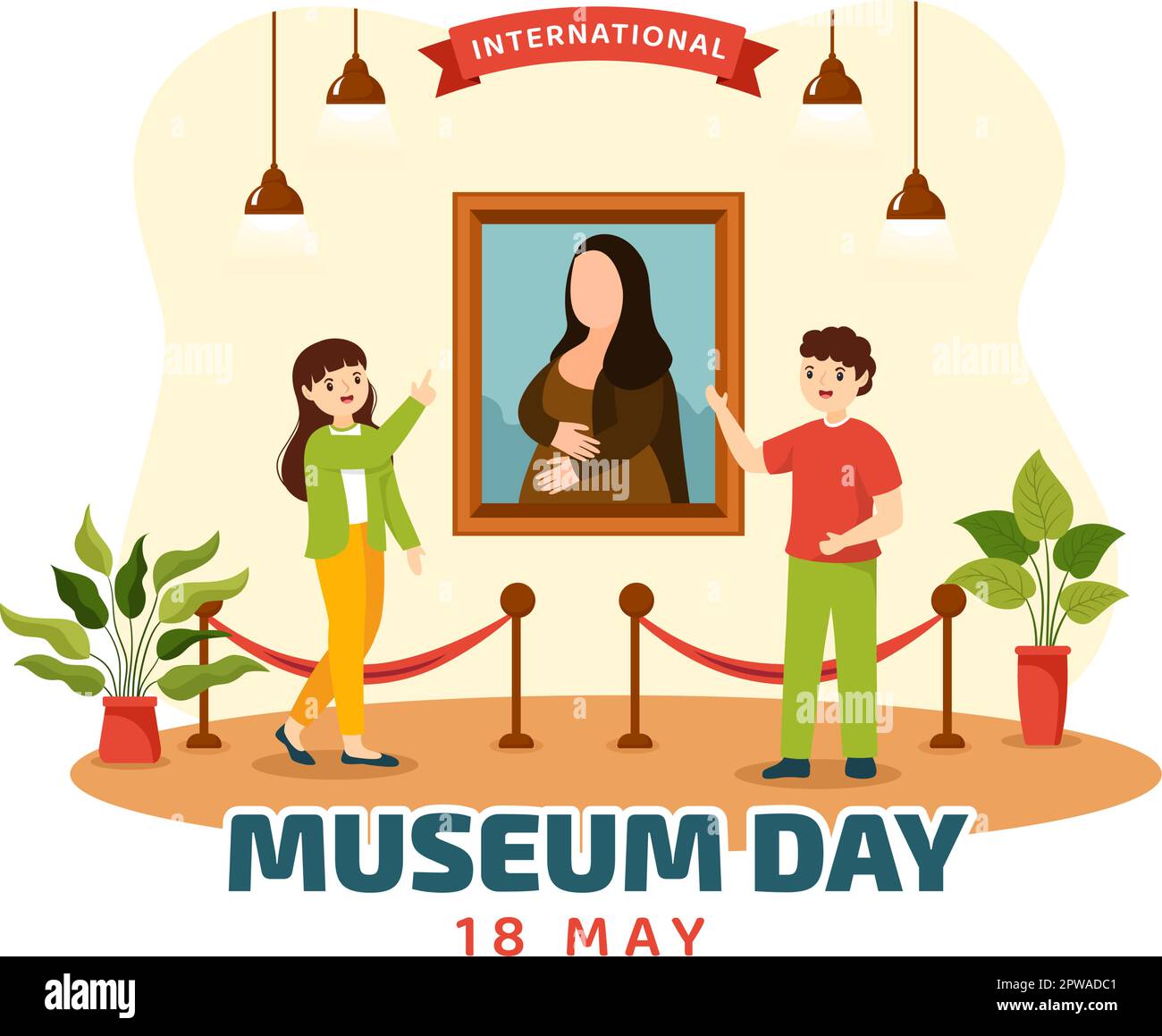 International Museum Day on May 18 Illustration with Building Gallery ...