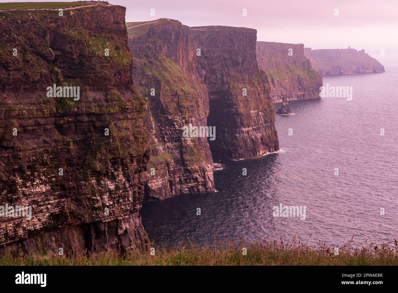 Cliffs of Moher are located on the Rugged west Clare Coast in Ireland ...