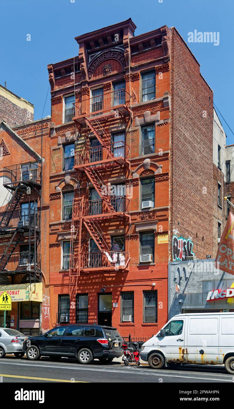 The red brick apartment building at 211 Madison Street is named for Hadassah founder Henrietta Szold – who never lived there. Stock Photo