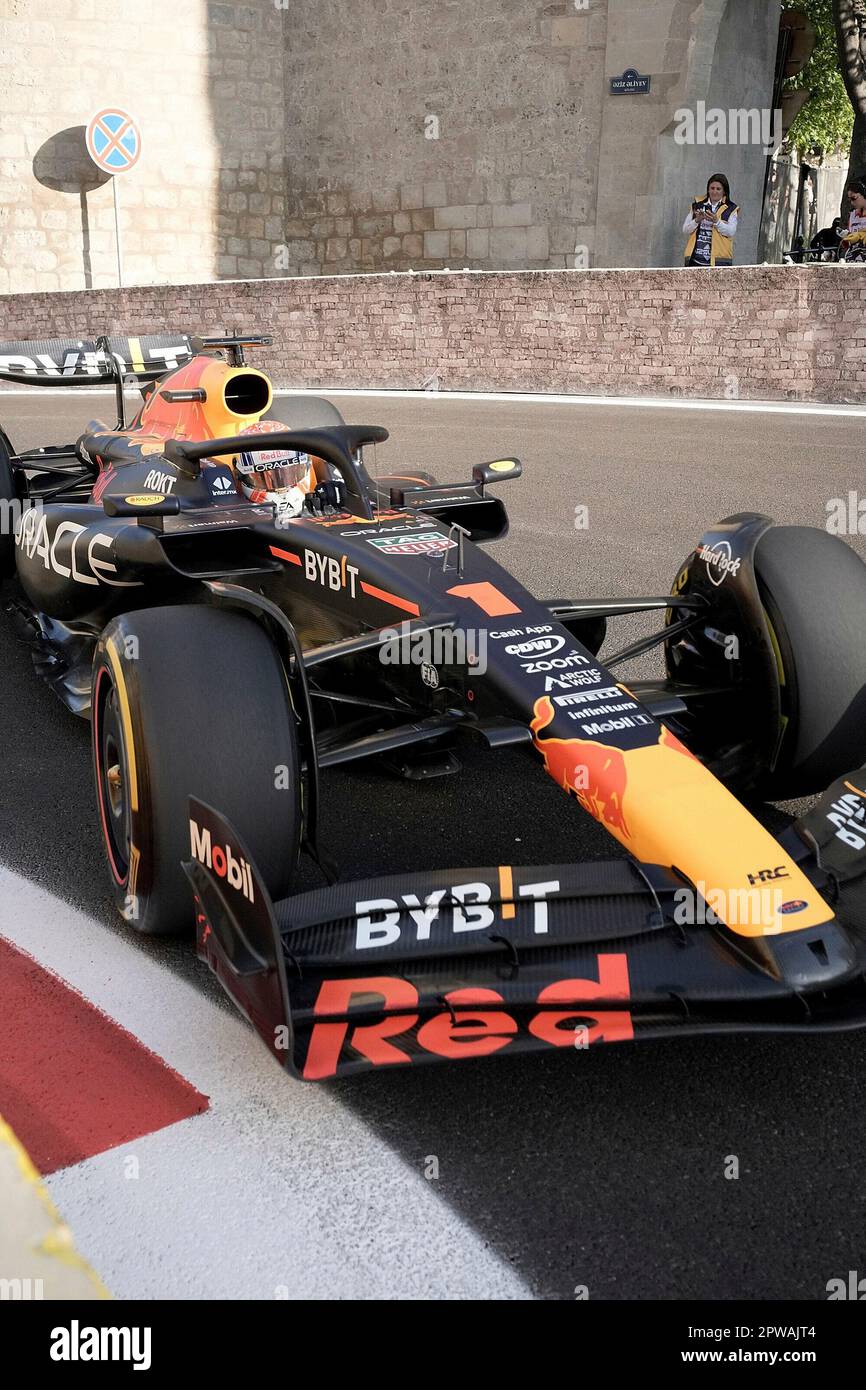 Baku, Aserbaidschan. 29th Apr, 2023. April 29, 2023, Baku City Circuit