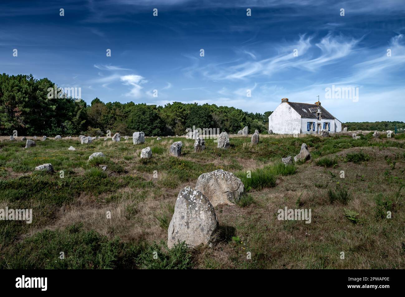 Neolithic Field Ancient Stone Field Alignements De Menhir Carnac With Neolithic ...
