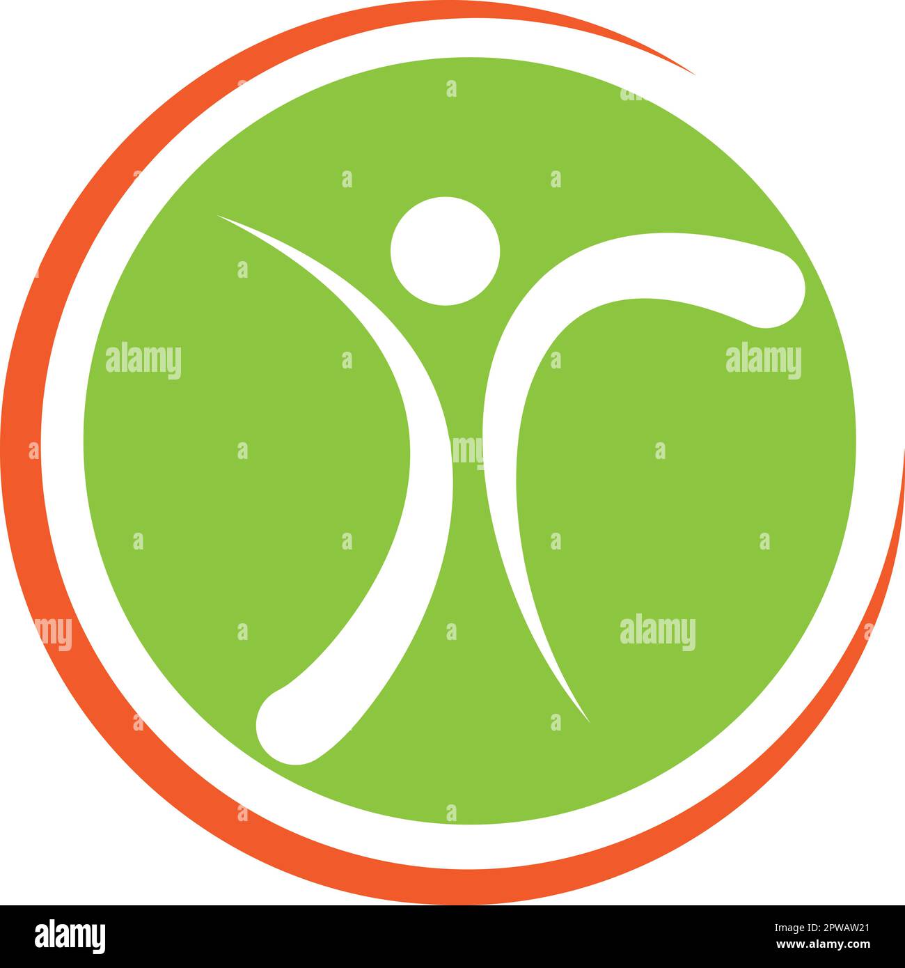 Human, person in motion, fitness, health and sport, physiotherapy, logo