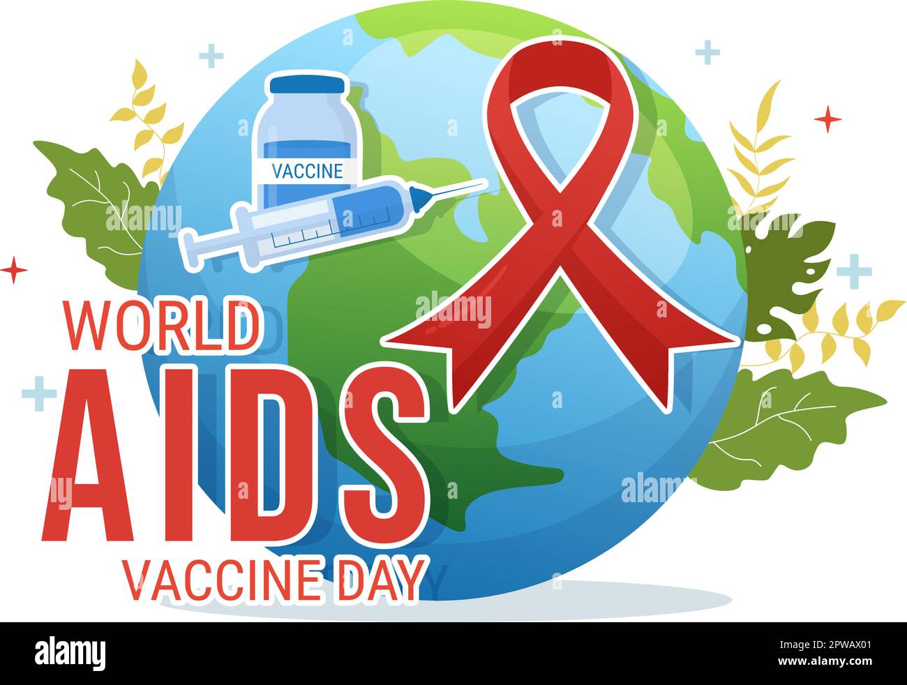 World Aids Vaccine Day Illustration to Prevention and Awareness Health ...