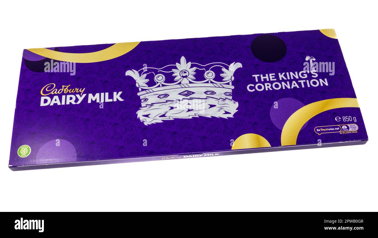 Cadbury Dairy Milk The King's Coronation Chocolate Bar Stock Photo Alamy