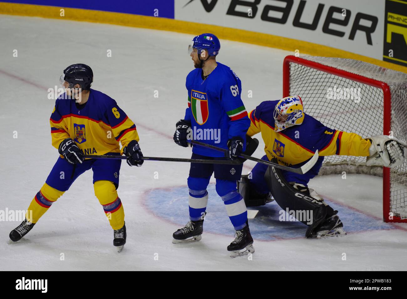 Nottingham, 29 April 2023. Huba Bors and Patrik Polc, goalkeeper