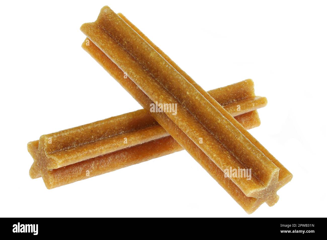 Dog dental sticks isolated on white background stock photo alamy