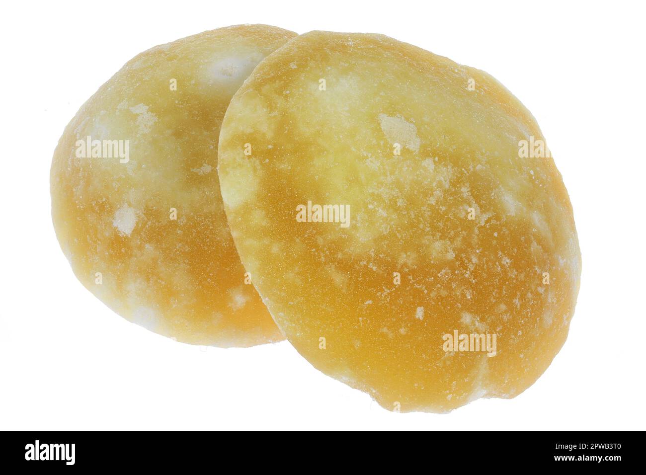 palm sugar chunks isolated on white background Stock Photo