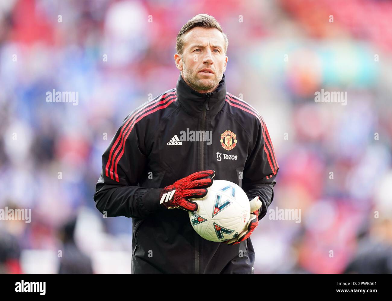 Manchester United goalkeeping coach Craig Mawson before the Emirates FA Cup semifinal match at